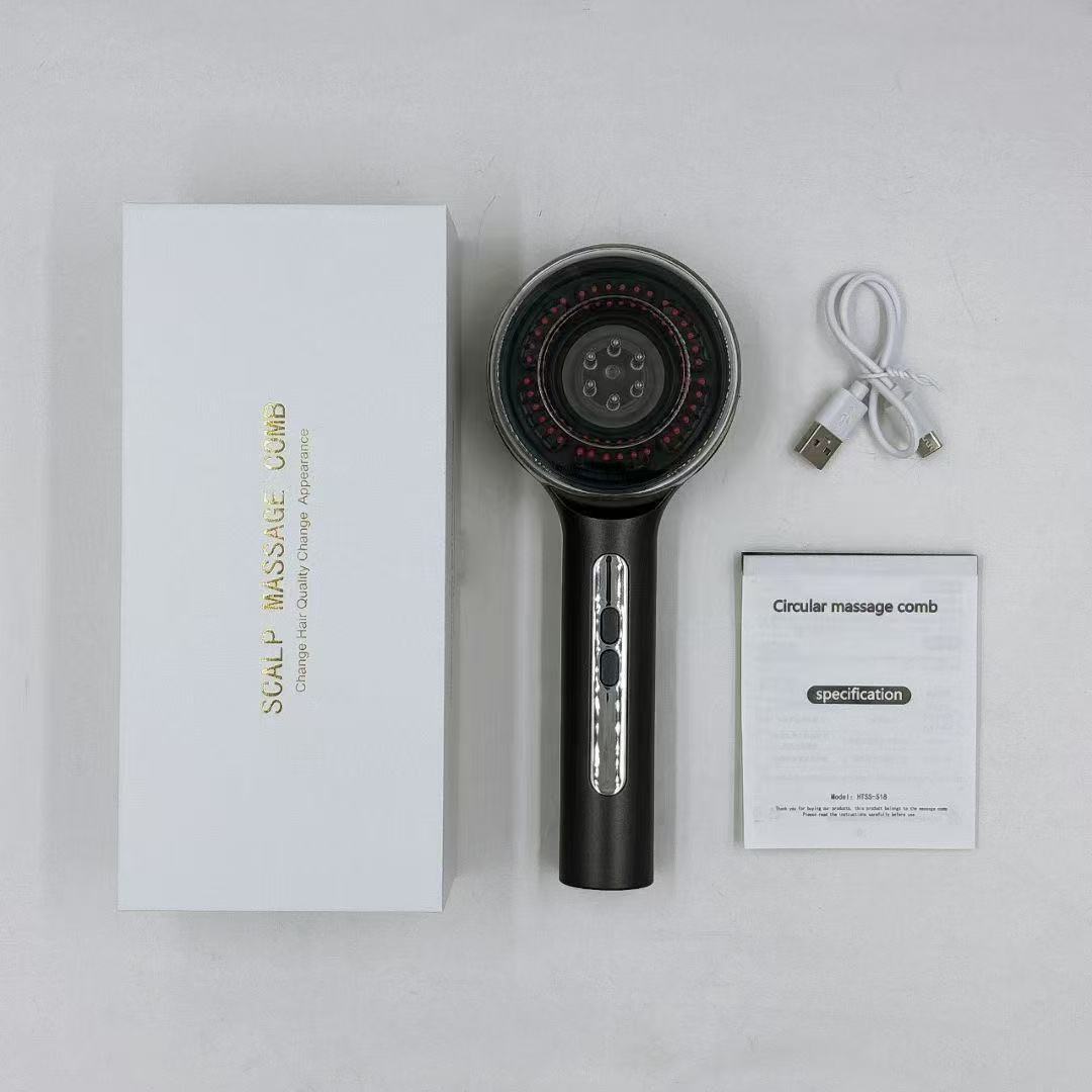 Hair comb with scalp massage function