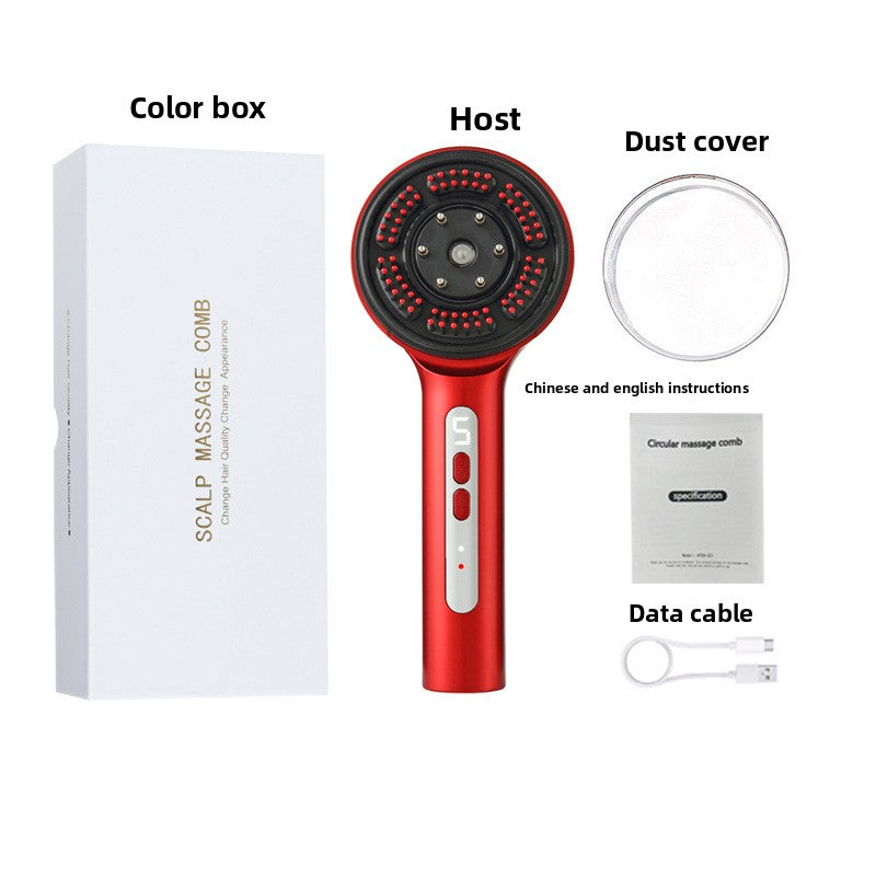 Hair comb with scalp massage function