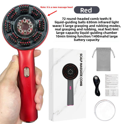 Hair comb with scalp massage function