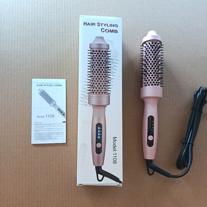 Hair curler volumizing comb