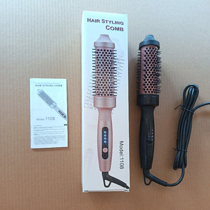 Hair curler volumizing comb