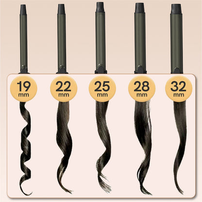 Hair curling rod hair