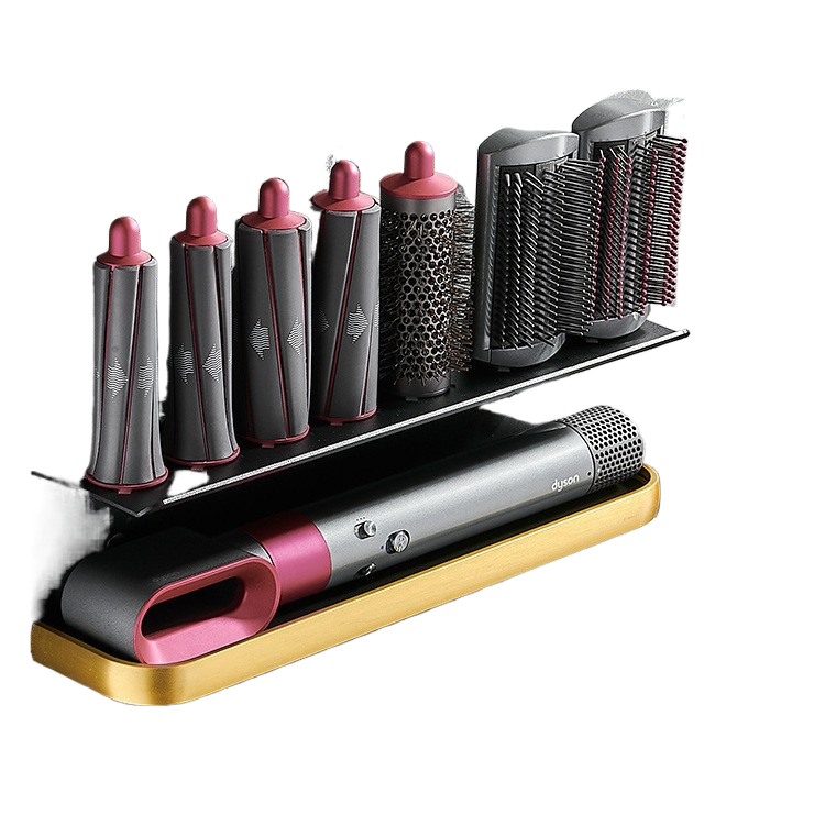 Hair dryer and curling iron storage