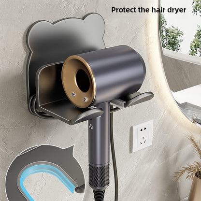 Hair dryer rack