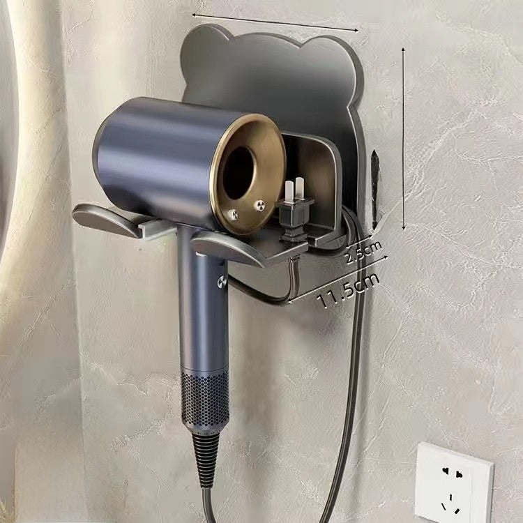 Hair dryer rack