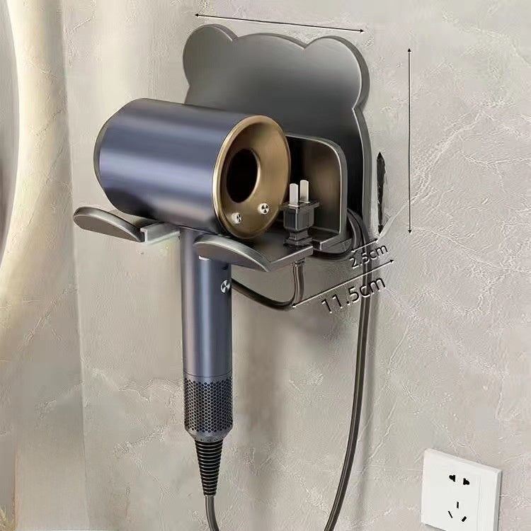 Hair dryer rack