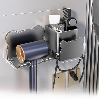Hair dryer rack