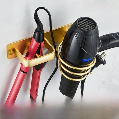 Hair dryer rack