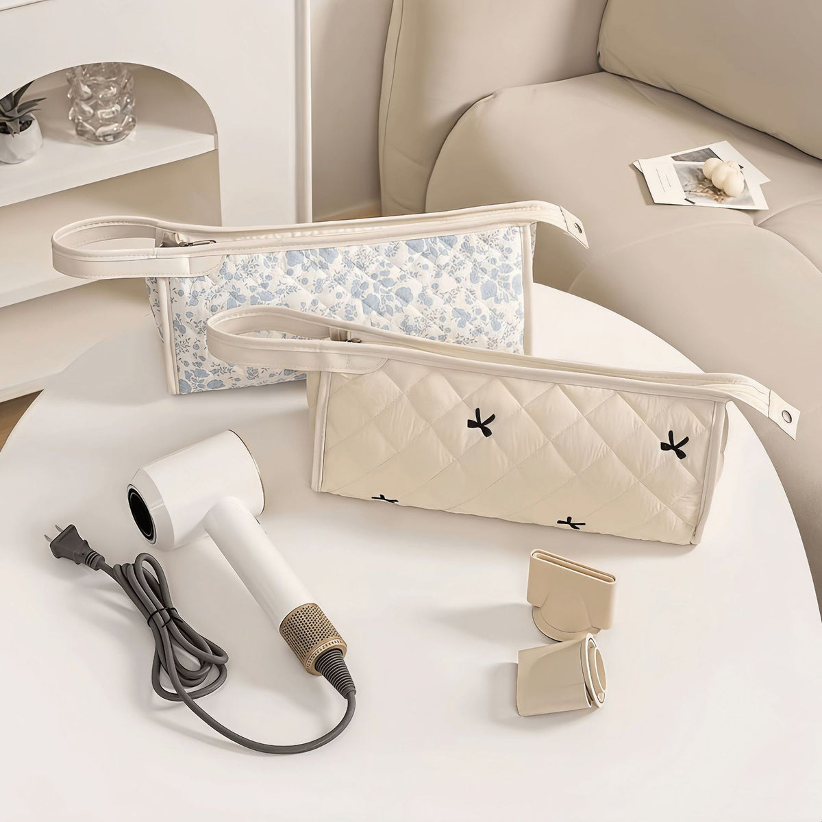 Hair dryer storage bag