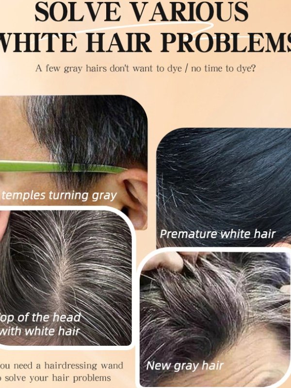 Hair dye black stick Disposable non fading hair dye black