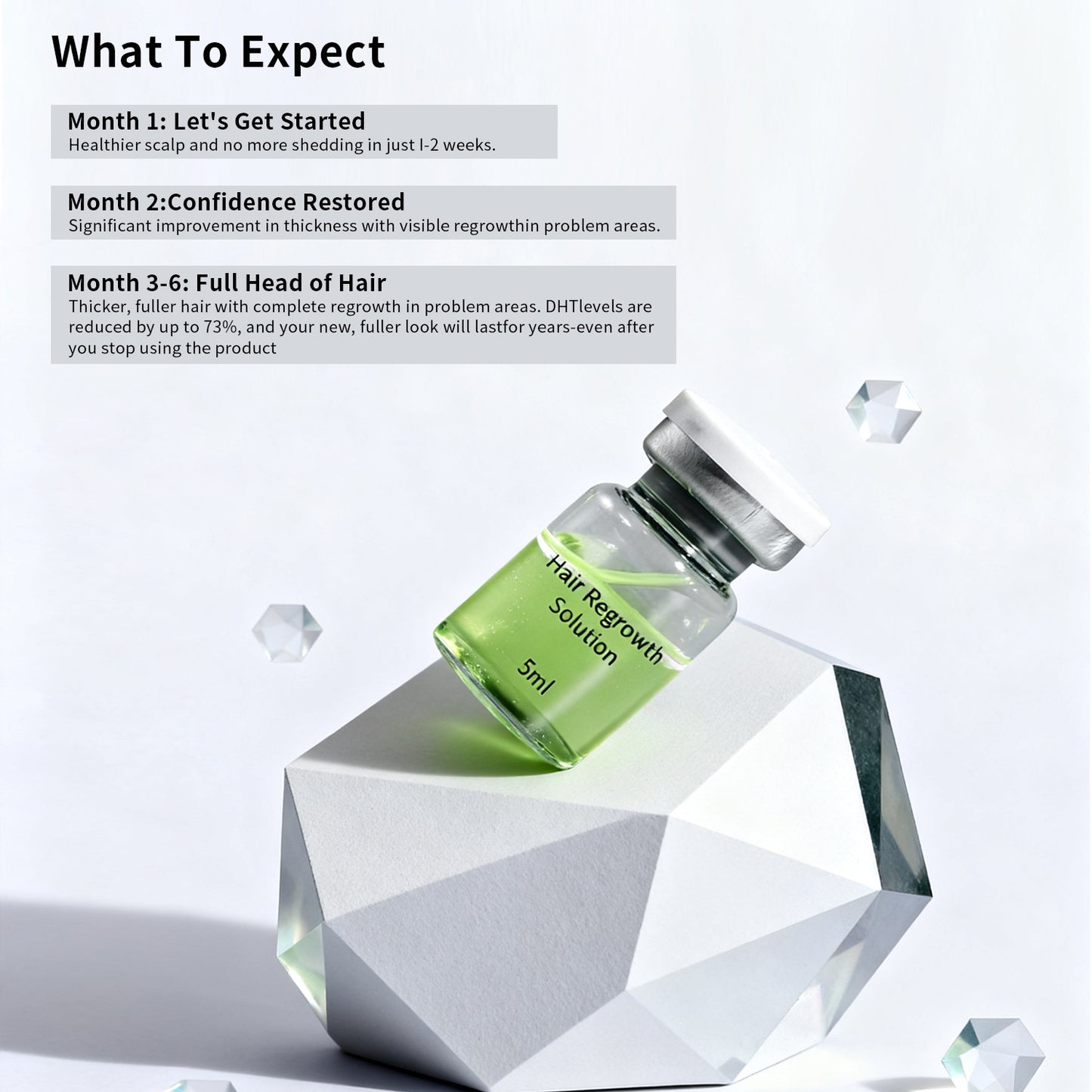 Hair growth microneedle serum