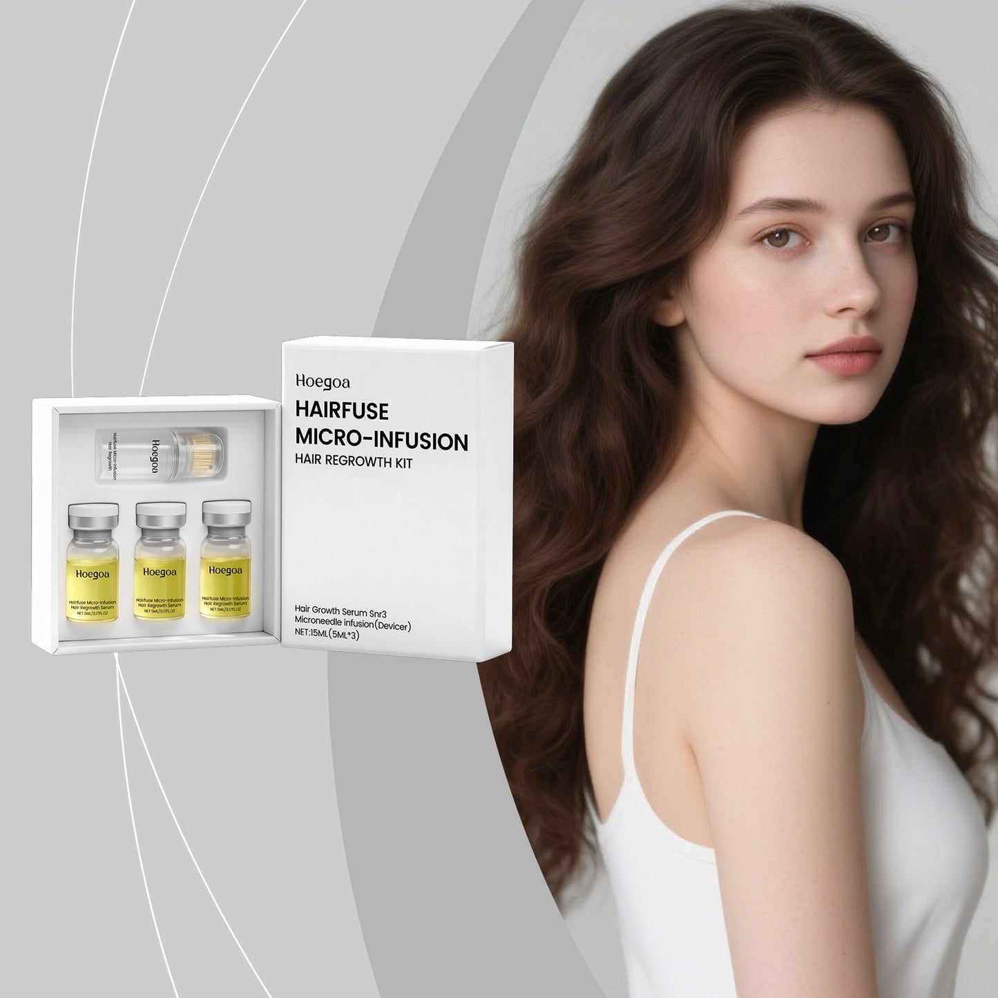 Hair Growth Serum with Roller Applicator