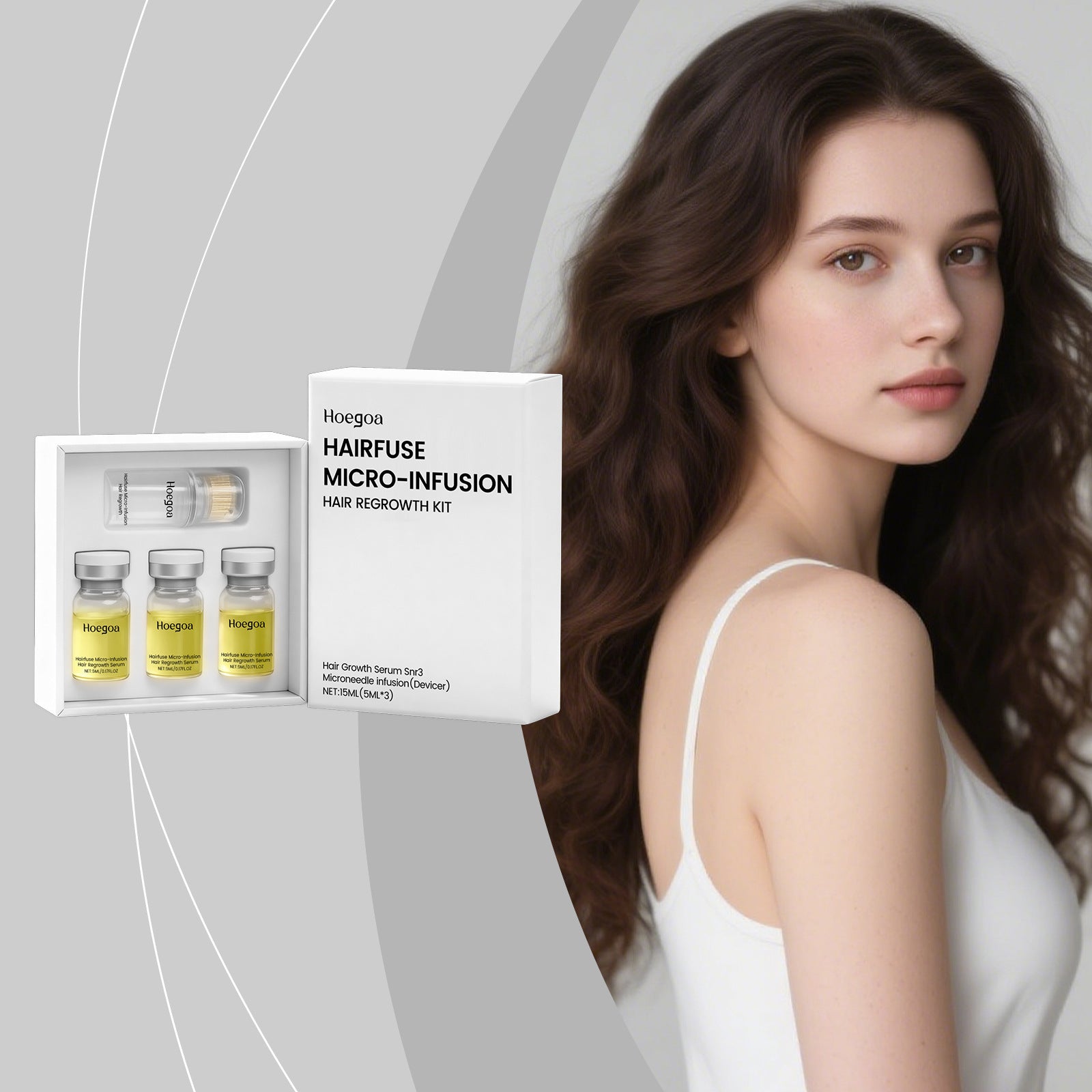 Hair Growth Serum with Roller Applicator