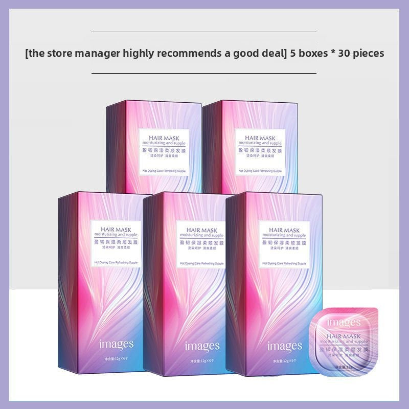 Hair mask helps restore dry and frizzy hair.