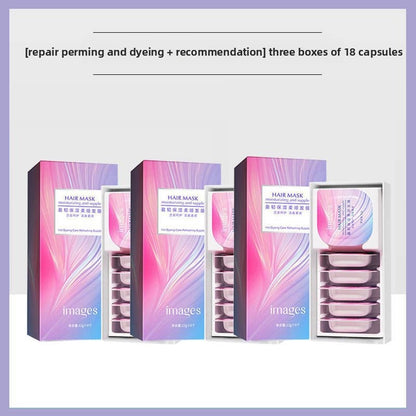 Hair mask helps restore dry and frizzy hair.
