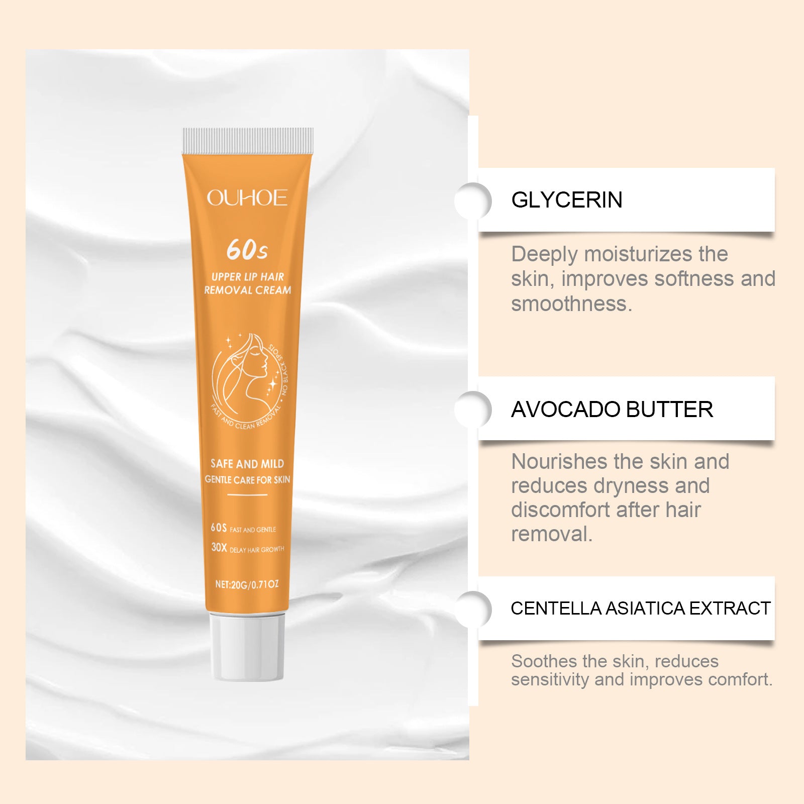 Hair Removal Cream for Body and Face