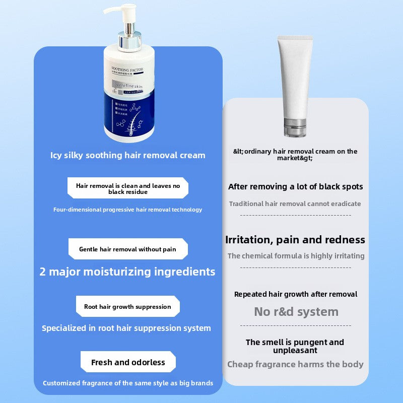 Hair removal cream for removing underarm hair
