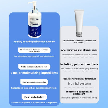 Hair removal cream for removing underarm hair