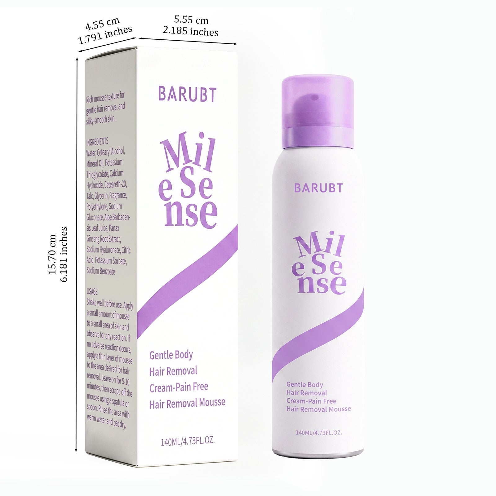 Hair removal cream