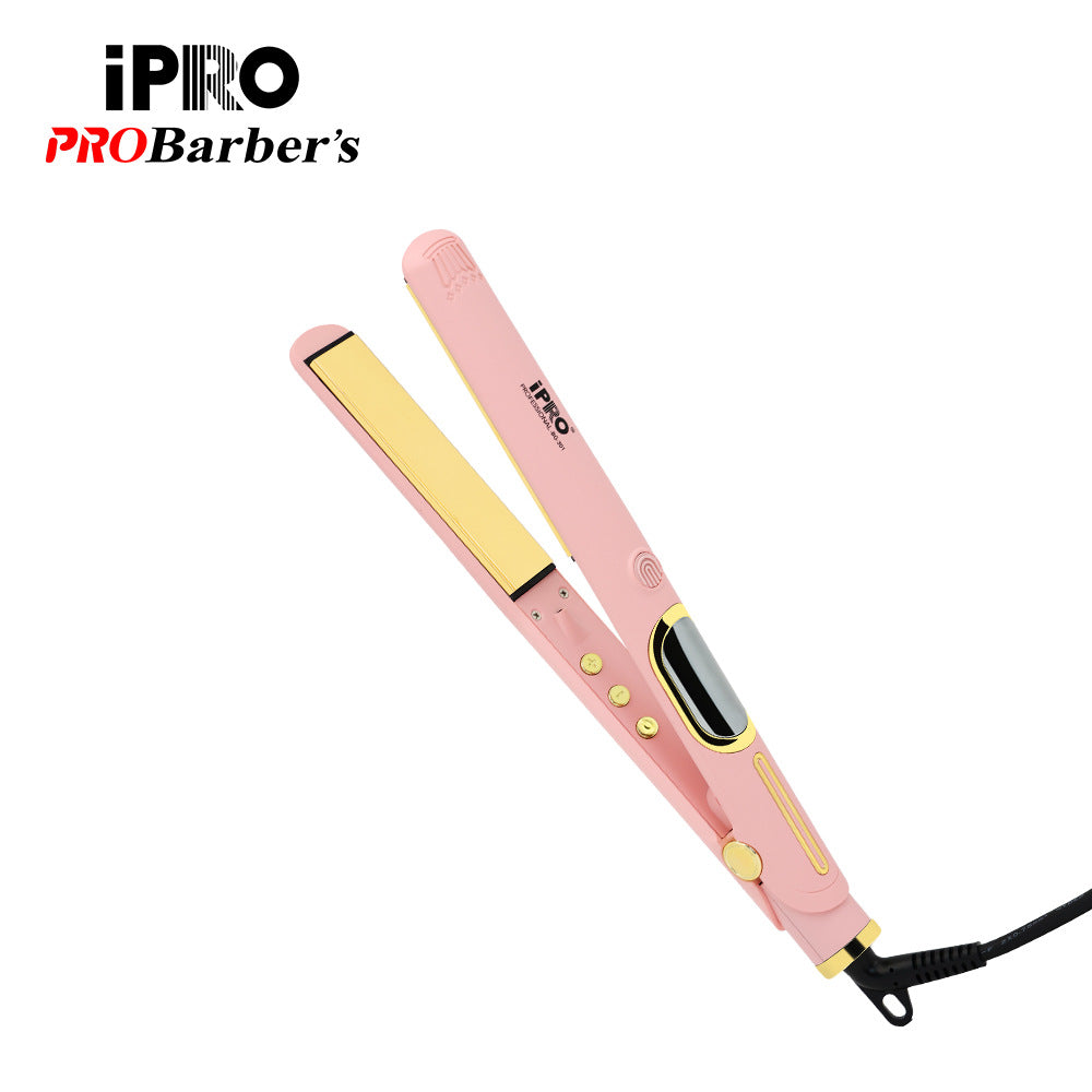 Hair Straightener Customized for Hair Salons, Professional Hair Straightening and Styling Ptc Titanium Panel Hair Straightener