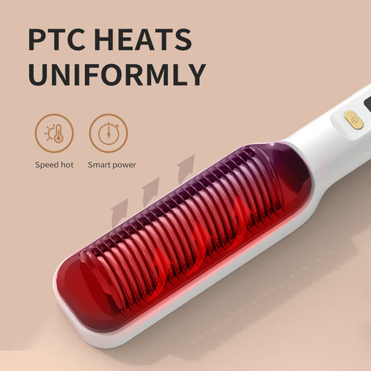 Hair straightening comb.