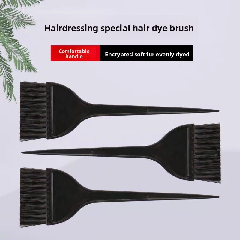 Hair styling brushes and hair dyeing brushes
