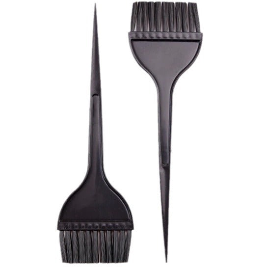 Hair styling brushes and hair dyeing brushes