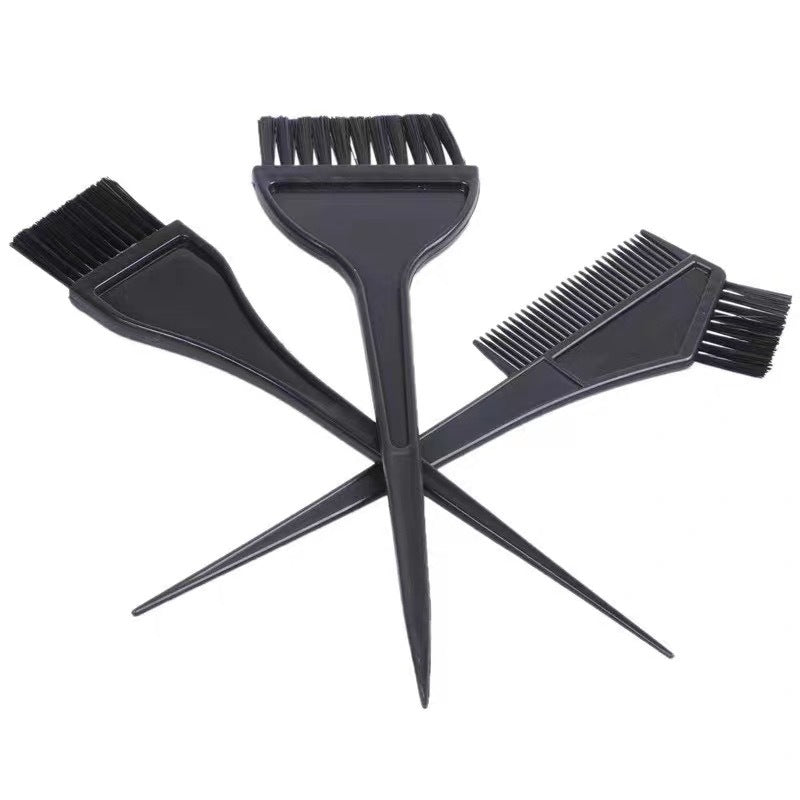 Hair styling brushes and hair dyeing brushes