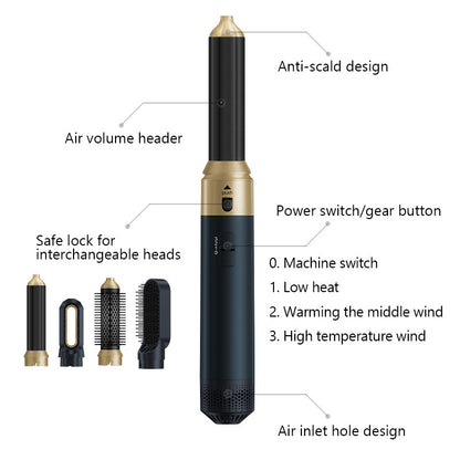 Hair Styling Comb Dryer Straightener Curler