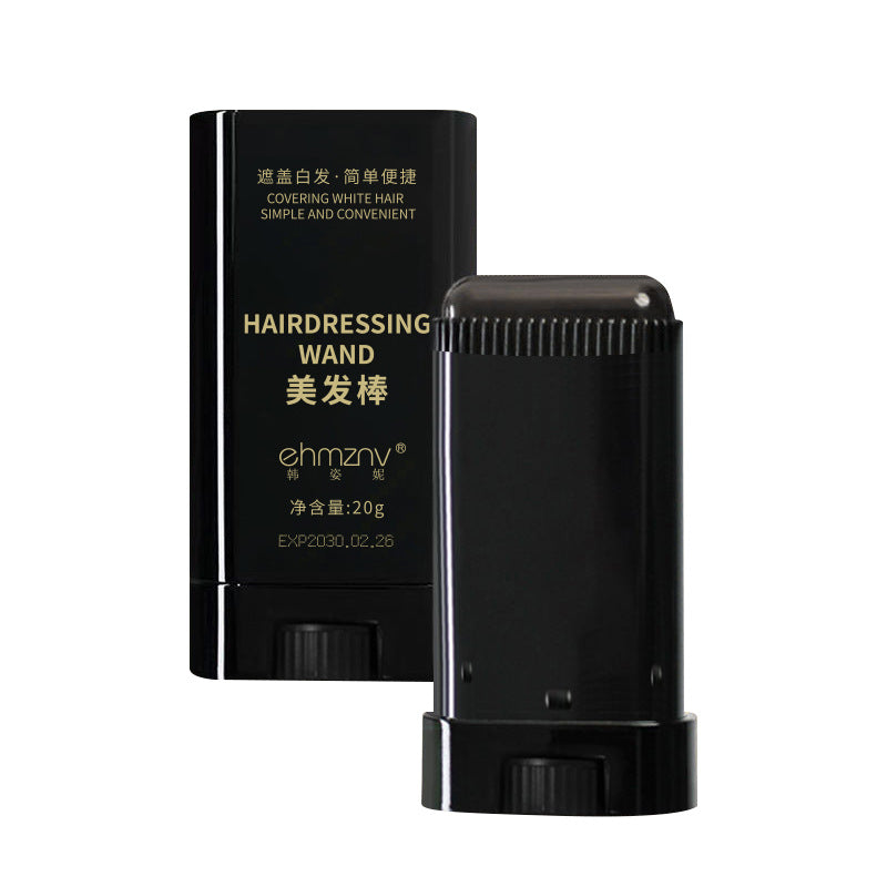 Hair styling iron for covering gray hair