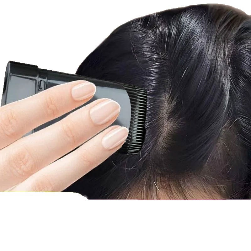 Hair styling iron for covering gray hair