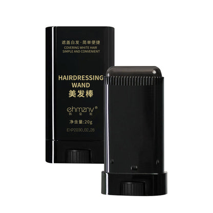 Hair styling iron for covering gray hair