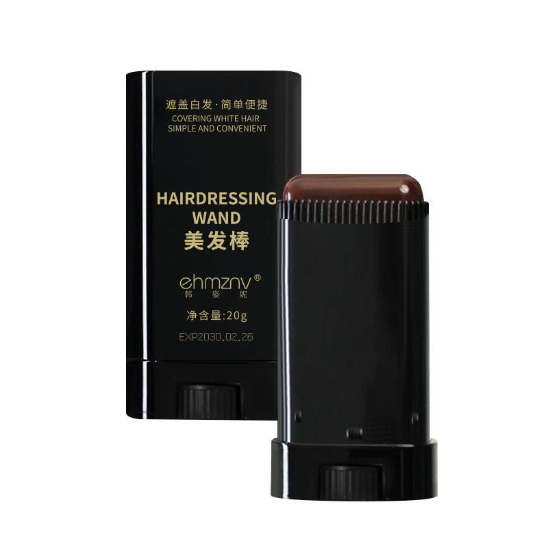 Hair styling iron for covering gray hair