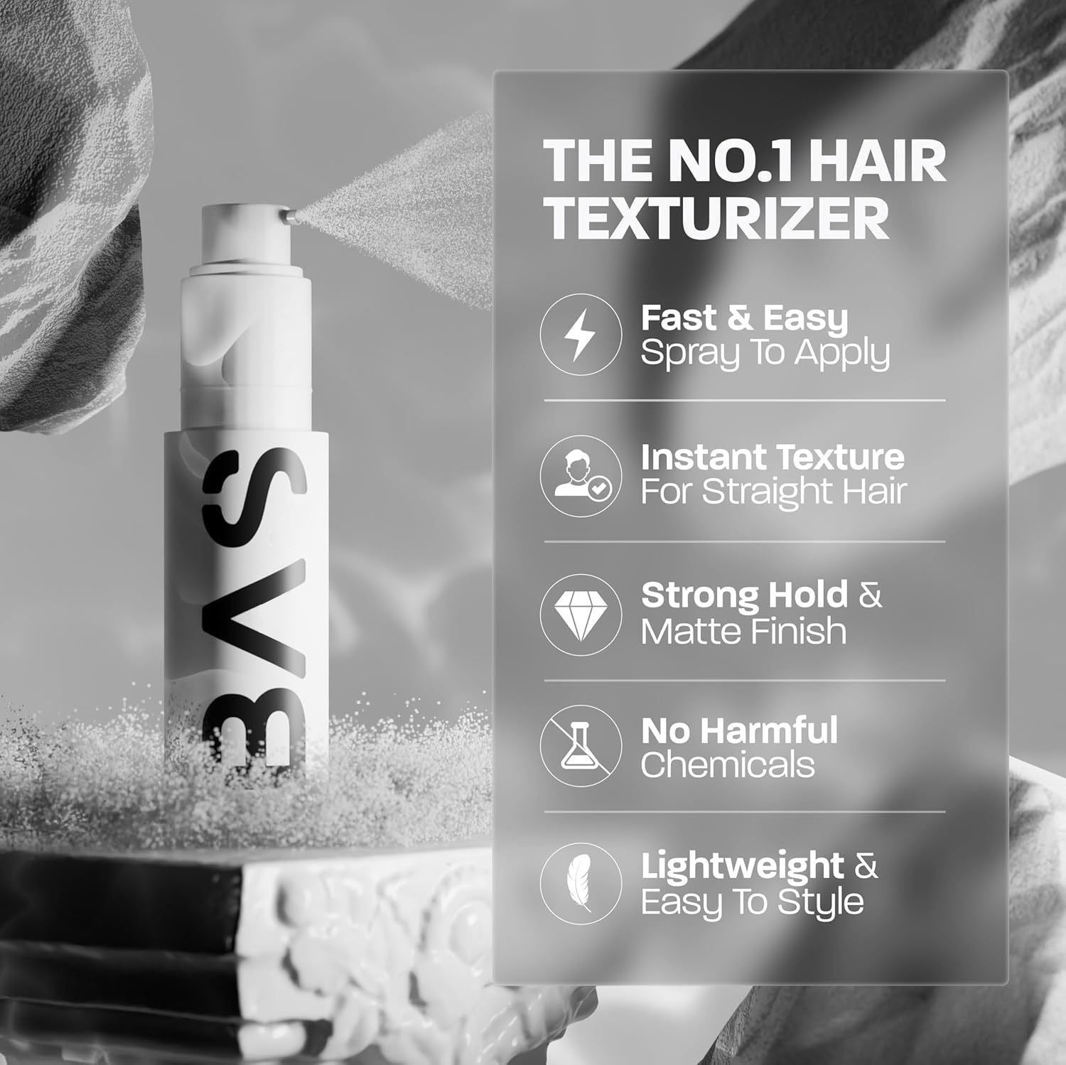 Hair Styling Powder Spray for Voluminous Hold