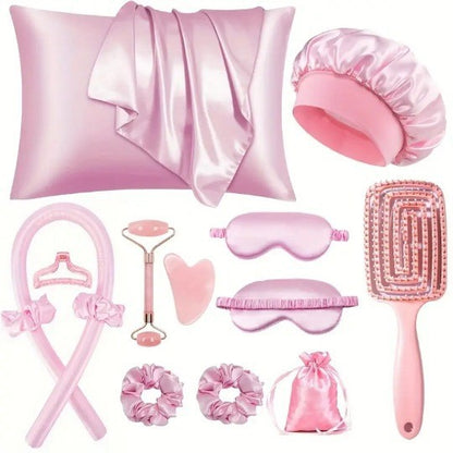Hair Styling Set with Eye Mask and Shower Cap
