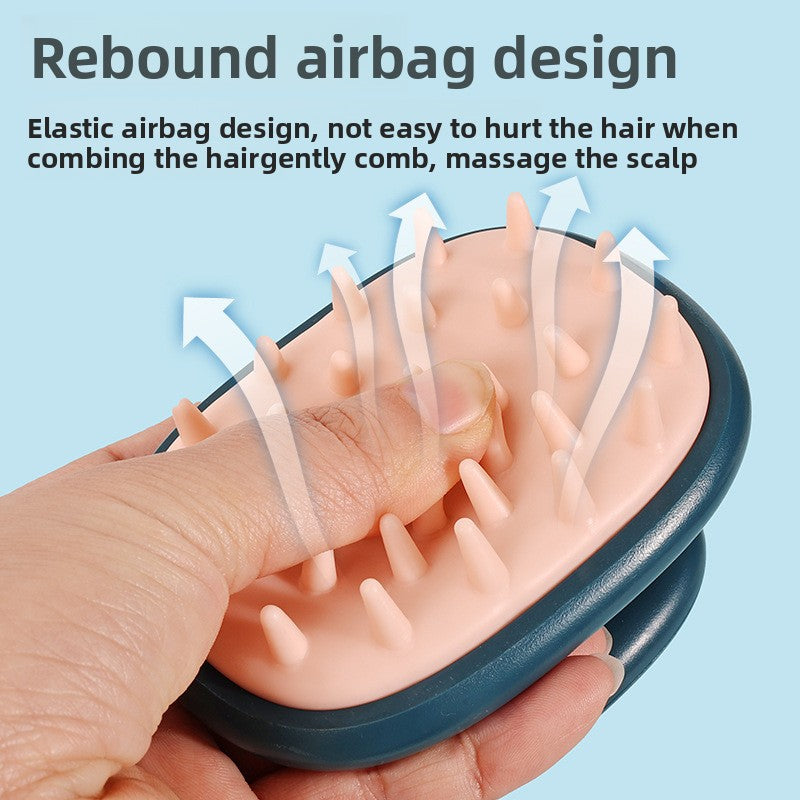 Hair-washing brush and shampoo comb