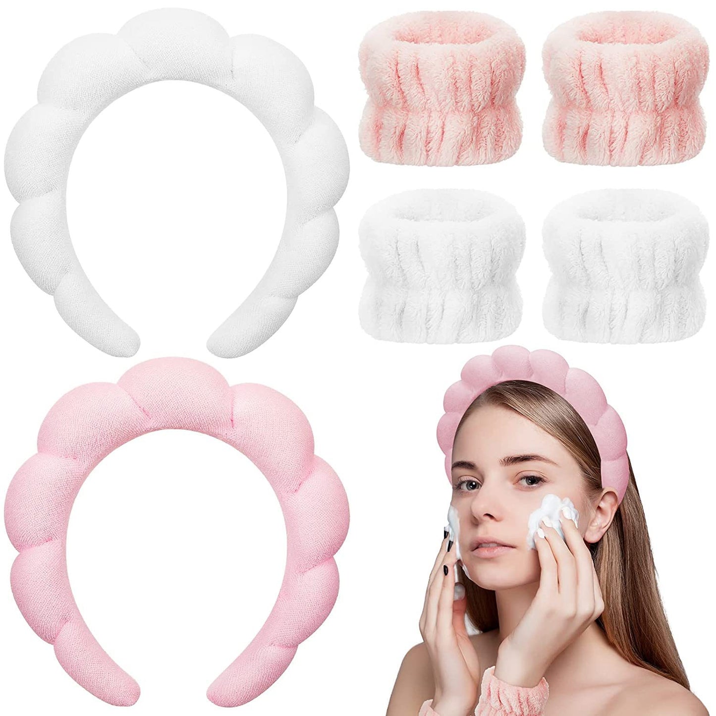 Hairband combination wristband set