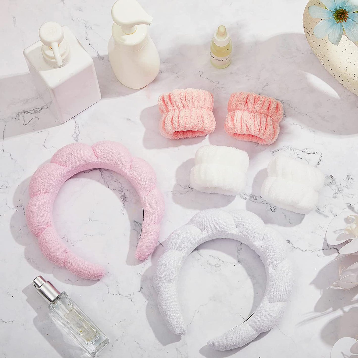 Hairband combination wristband set