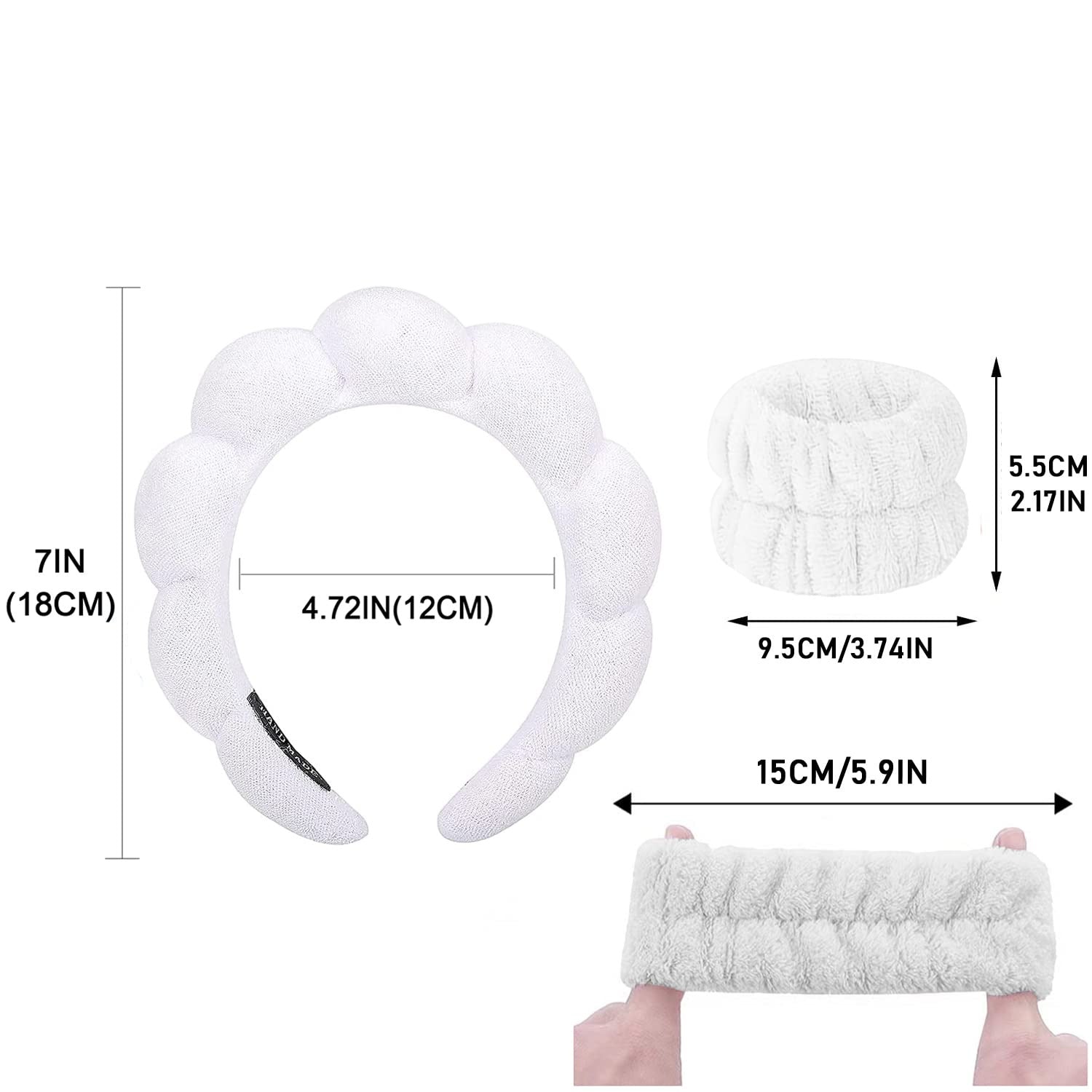 Hairband combination wristband set