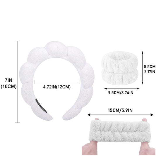 Hairband combination wristband set