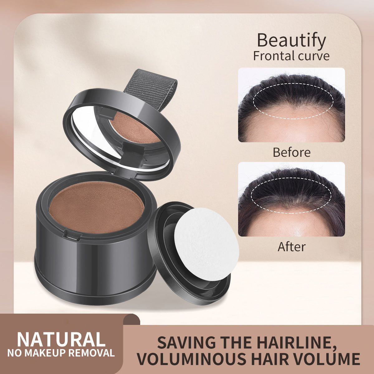 Hairline Powder Compact for Thinning Hair