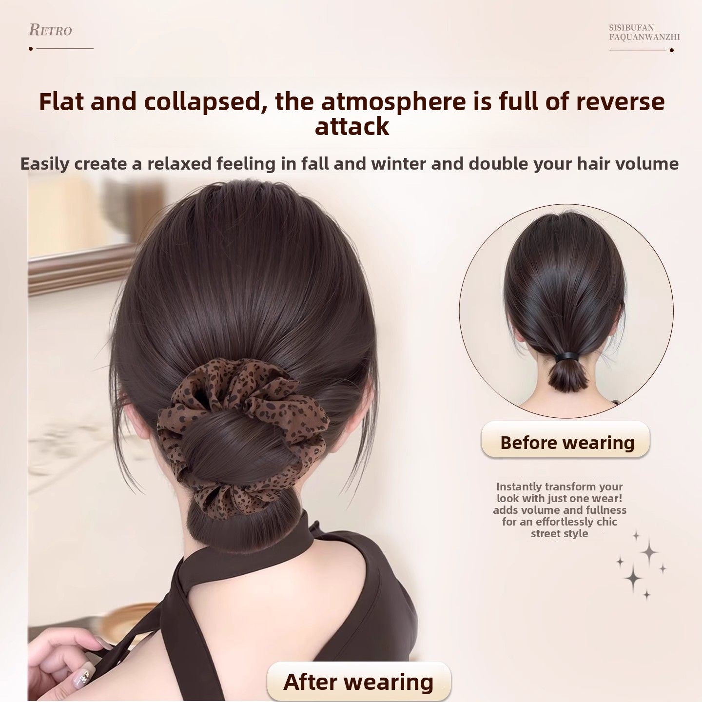 Hairpiece with Claw Clip