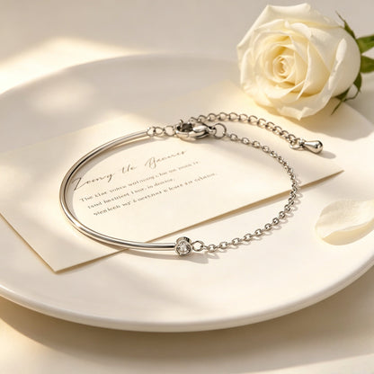 Half bracelet, half chain bracelet