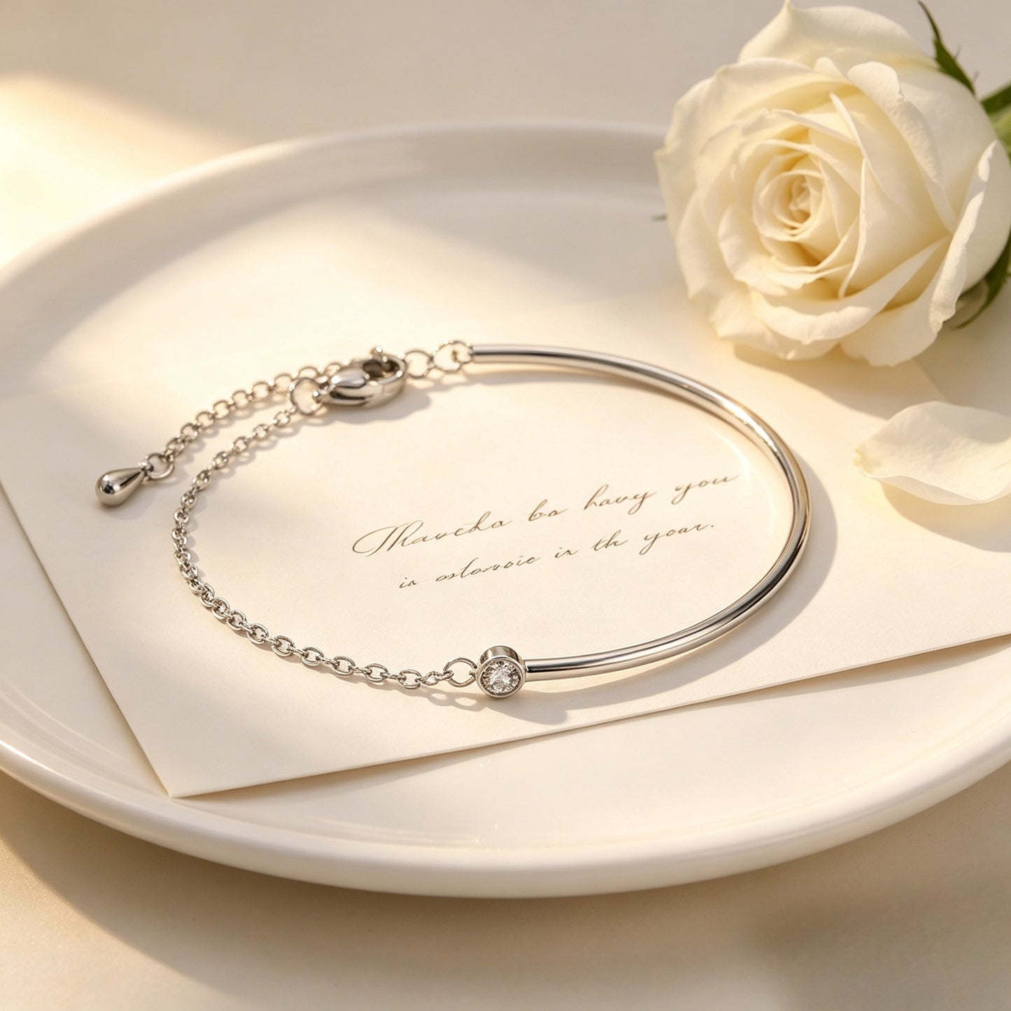 Half bracelet, half chain bracelet