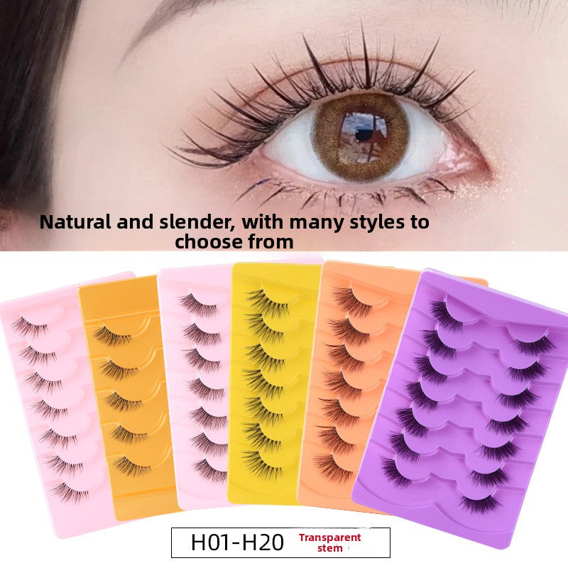 Half-eye cat-eye false eyelashes