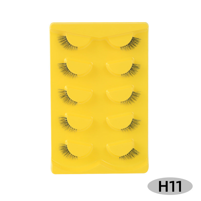 Half-eye cat-eye false eyelashes
