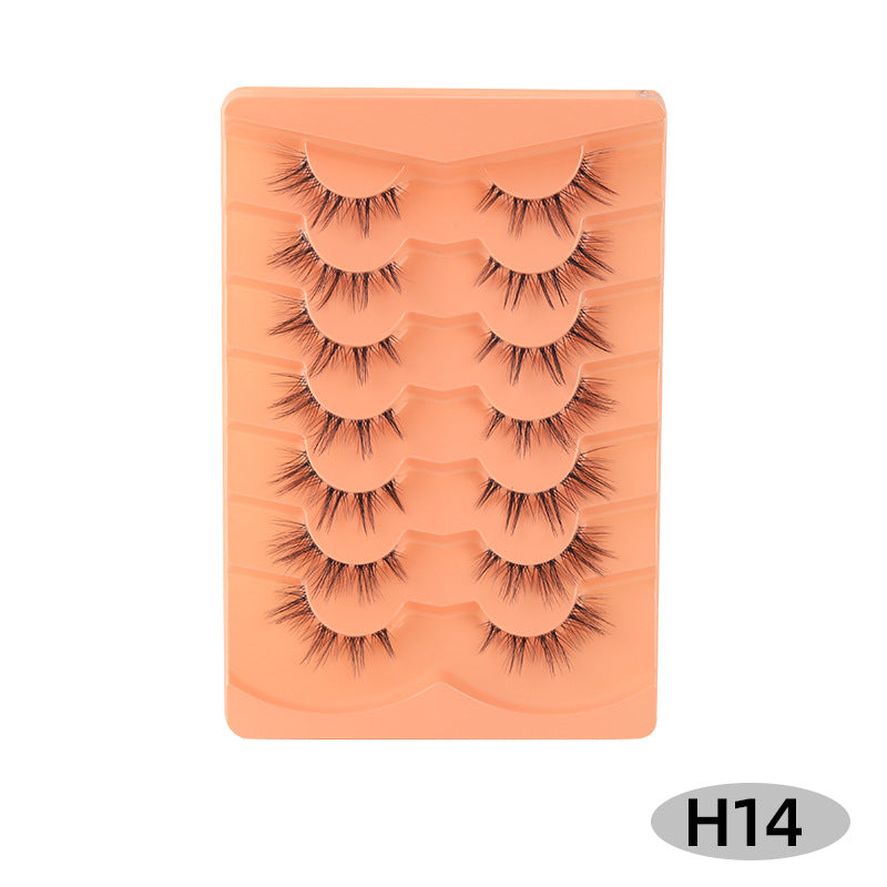 Half-eye cat-eye false eyelashes