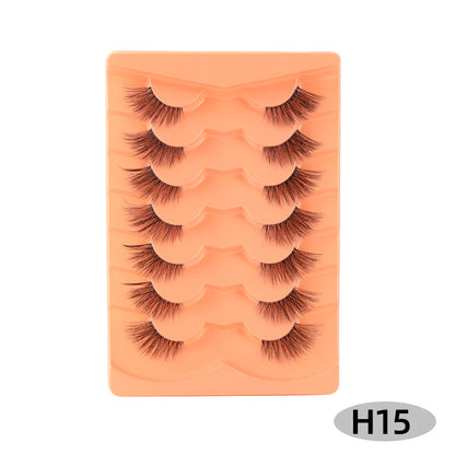 Half-eye cat-eye false eyelashes