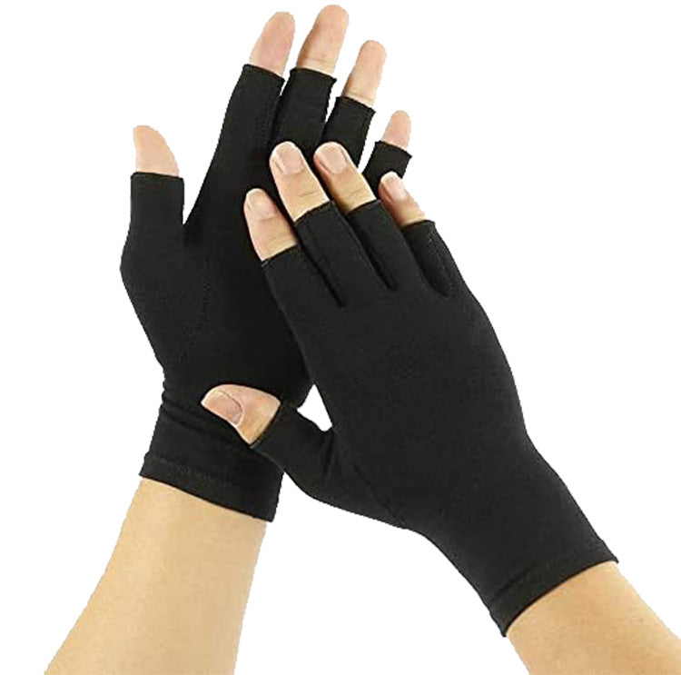 Half-finger compression glove