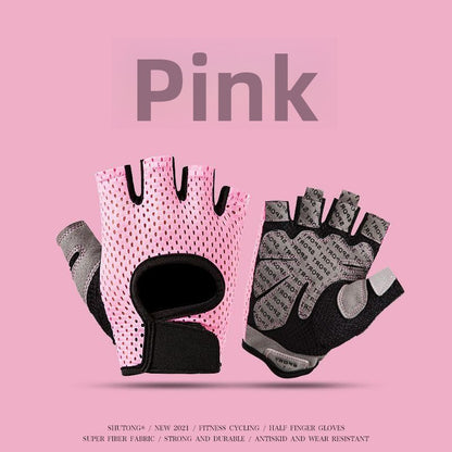 Half Finger Fitness Gloves Breathable Non-Slip Workout